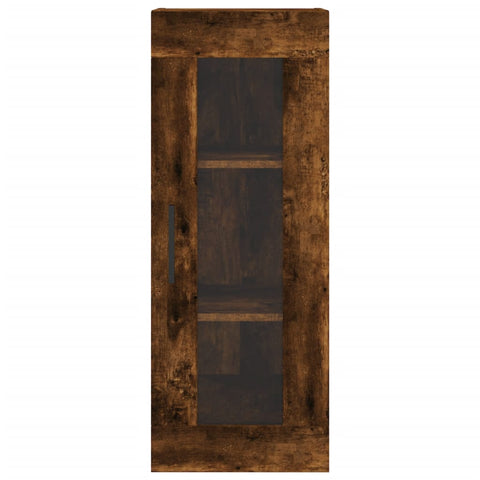vidaXL Highboard Smoked Oak 34.5x34x180 cm Engineered Wood