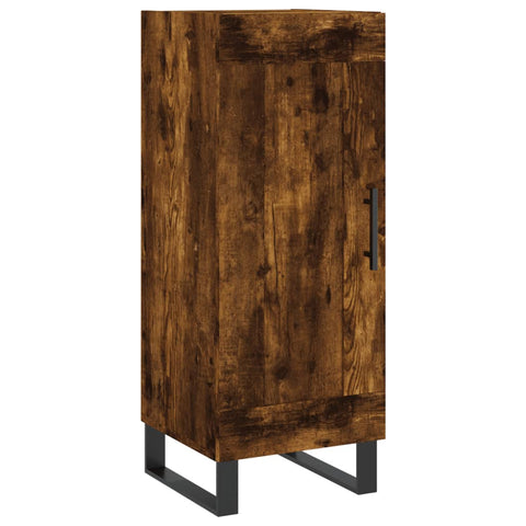 vidaXL Highboard Smoked Oak 34.5x34x180 cm Engineered Wood