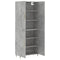 vidaXL Highboard Concrete Grey 69.5x34x180 cm Engineered Wood