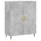 vidaXL Highboard Concrete Grey 69.5x34x180 cm Engineered Wood
