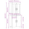 vidaXL Highboard Concrete Grey 69.5x34x180 cm Engineered Wood