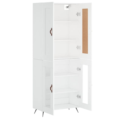vidaXL Highboard White 69.5x34x180 cm Engineered Wood