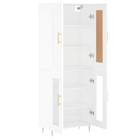 vidaXL Highboard White 69.5x34x180 cm Engineered Wood