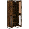 vidaXL Highboard Smoked Oak 69.5x34x180 cm Engineered Wood