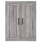 vidaXL Highboard Grey Sonoma 69.5x34x180 cm Engineered Wood