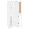 vidaXL Highboard White 69.5x34x180 cm Engineered Wood