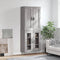 vidaXL Highboard Grey Sonoma 69.5x34x180 cm Engineered Wood