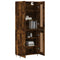 vidaXL Highboard Smoked Oak 69.5x34x180 cm Engineered Wood