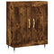 vidaXL Highboard Smoked Oak 69.5x34x180 cm Engineered Wood