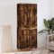 vidaXL Highboard Smoked Oak 69.5x34x180 cm Engineered Wood