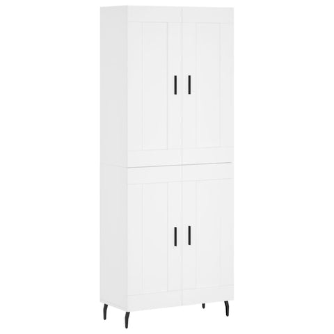 vidaXL Highboard White 69.5x34x180 cm Engineered Wood