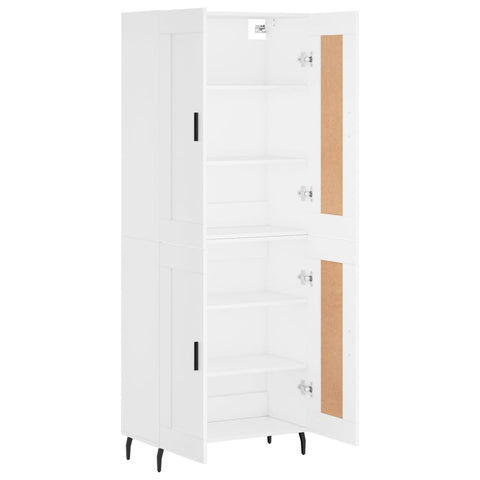 vidaXL Highboard White 69.5x34x180 cm Engineered Wood