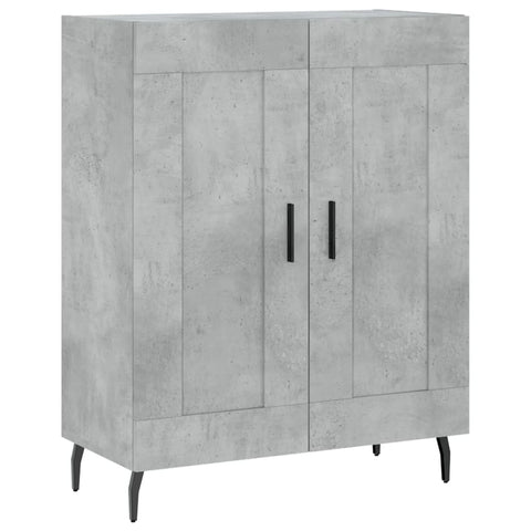 vidaXL Highboard Concrete Grey 69.5x34x180 cm Engineered Wood