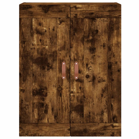 vidaXL Highboard Smoked Oak 69.5x34x180 cm Engineered Wood