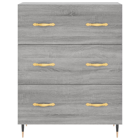 vidaXL Highboard Grey Sonoma 69.5x34x180 cm Engineered Wood