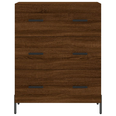 vidaXL Highboard Brown Oak 69.5x34x180 cm Engineered Wood