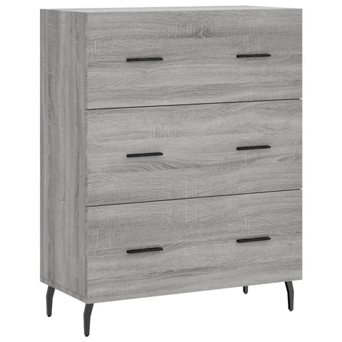 vidaXL Highboard Grey Sonoma 69.5x34x180 cm Engineered Wood