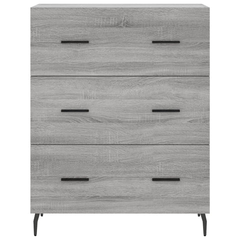 vidaXL Highboard Grey Sonoma 69.5x34x180 cm Engineered Wood
