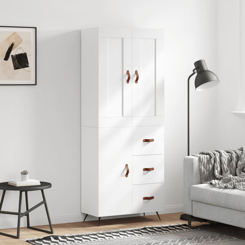 vidaXL Highboard White 69.5x34x180 cm Engineered Wood