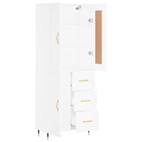 vidaXL Highboard White 69.5x34x180 cm Engineered Wood