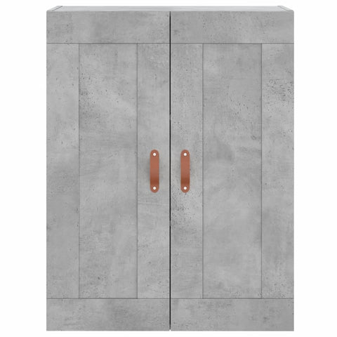 vidaXL Highboard Concrete Grey 69.5x34x180 cm Engineered Wood