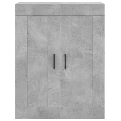 vidaXL Highboard Concrete Grey 69.5x34x180 cm Engineered Wood