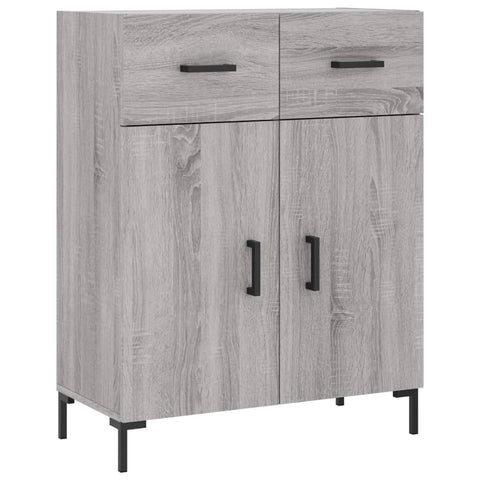 vidaXL Highboard Grey Sonoma 69.5x34x180 cm Engineered Wood