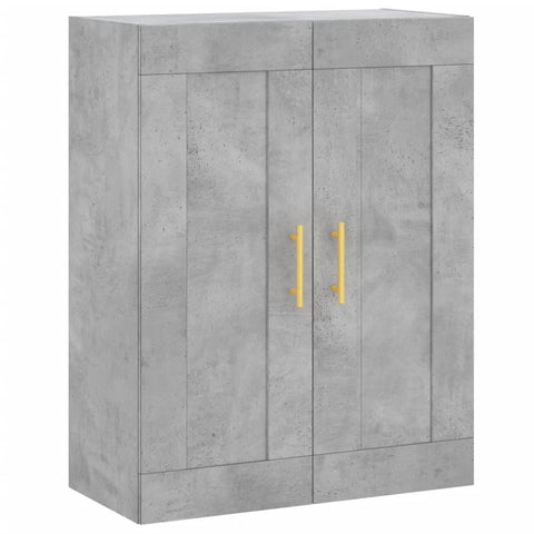 vidaXL Highboard Concrete Grey 69.5x34x180 cm Engineered Wood