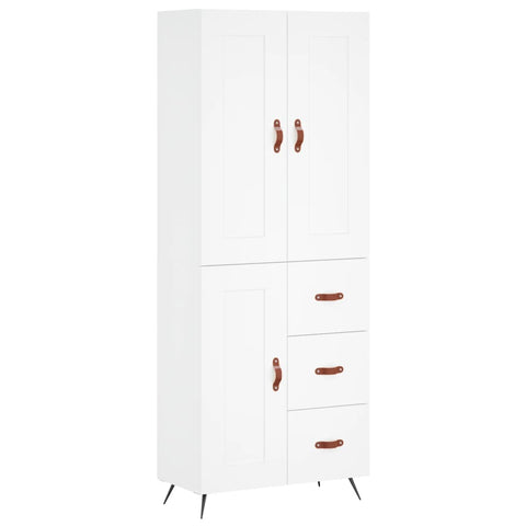 vidaXL Highboard White 69.5x34x180 cm Engineered Wood