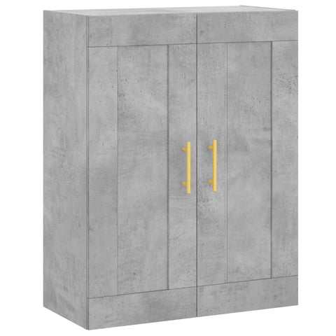 vidaXL Highboard Concrete Grey 69.5x34x180 cm Engineered Wood