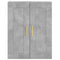 vidaXL Highboard Concrete Grey 69.5x34x180 cm Engineered Wood