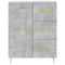 vidaXL Highboard Concrete Grey 69.5x34x180 cm Engineered Wood
