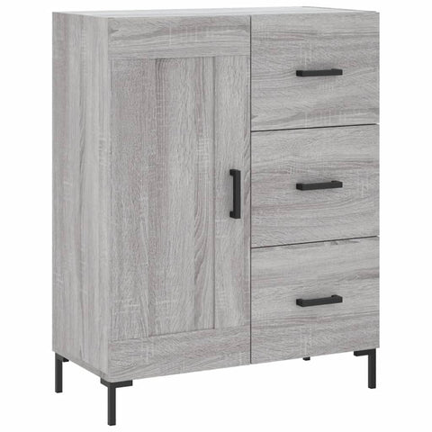 vidaXL Highboard Grey Sonoma 69.5x34x180 cm Engineered Wood