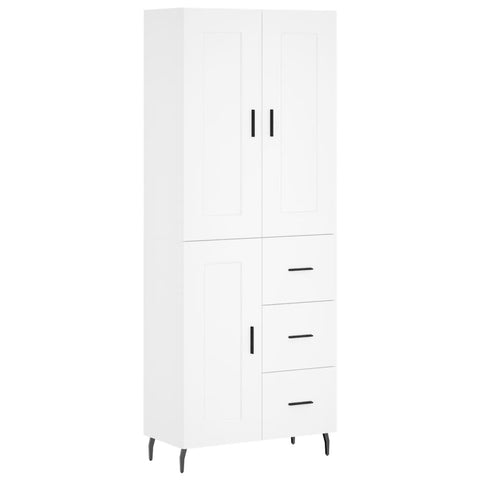vidaXL Highboard White 69.5x34x180 cm Engineered Wood
