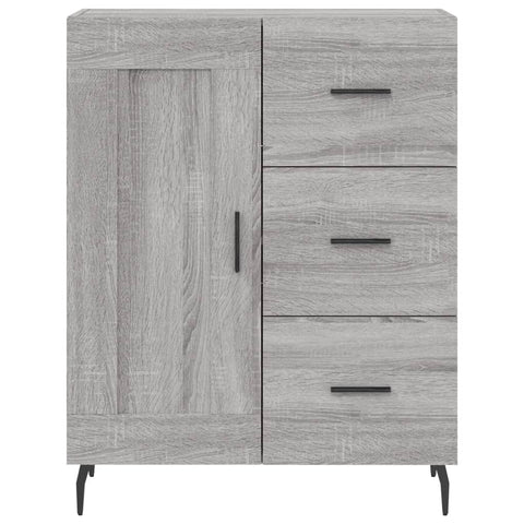 vidaXL Highboard Grey Sonoma 69.5x34x180 cm Engineered Wood