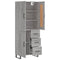 vidaXL Highboard Grey Sonoma 69.5x34x180 cm Engineered Wood