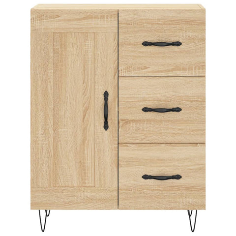 vidaXL Highboard Sonoma Oak 69.5x34x180 cm Engineered Wood