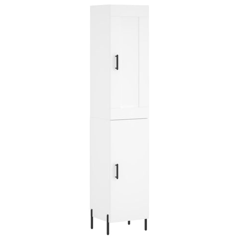 vidaXL Highboard White 34.5x34x180 cm Engineered Wood