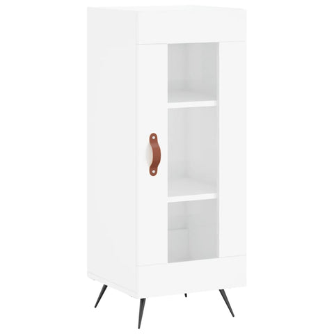 vidaXL Highboard High Gloss White 34.5x34x180 cm Engineered Wood