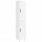 vidaXL Highboard High Gloss White 34.5x34x180 cm Engineered Wood