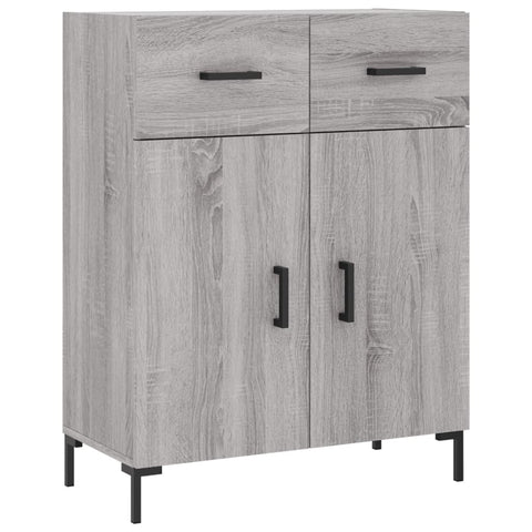 vidaXL Highboard Grey Sonoma 69.5x34x180 cm Engineered Wood