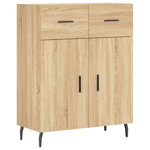 vidaXL Highboard Sonoma Oak 69.5x34x180 cm Engineered Wood