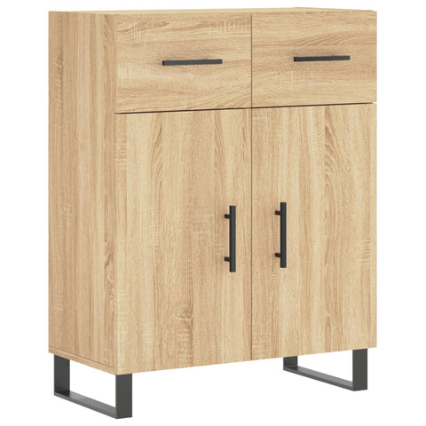 vidaXL Highboard Sonoma Oak 69.5x34x180 cm Engineered Wood