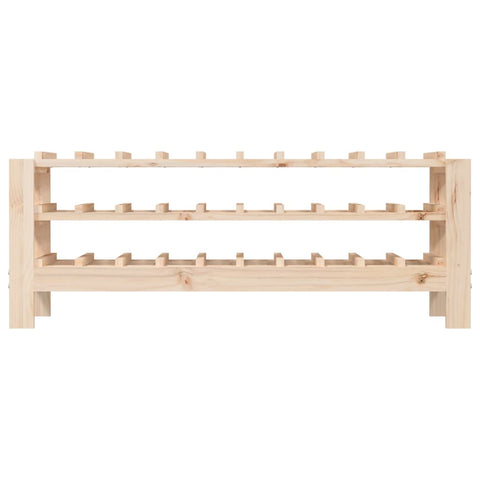 vidaXL Wine Rack 109.5x30x42 cm Solid Wood Pine