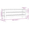vidaXL Wine Rack 109.5x30x42 cm Solid Wood Pine