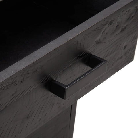 vidaXL Bedside Cabinets 2 pcs Black 36x30x45 cm Solid Wood Pine