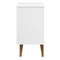 vidaXL Bedside Cabinet MOLDE White 40x35x65 cm Solid Wood Pine