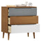 vidaXL Drawer Cabinet MOLDE Brown 80x40x80 cm Solid Wood Pine