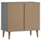 vidaXL Drawer Cabinet MOLDE Grey 80x40x80 cm Solid Wood Pine