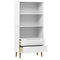 vidaXL Bookcase MOLDE White 85x35x170,5 cm Solid Wood Pine